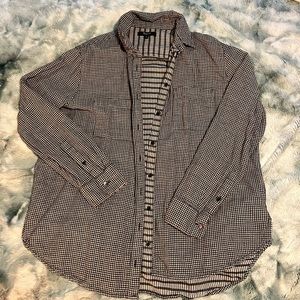 Black and White Madewell Button Down